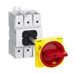 Seccionador  a  panel  NF2  100A  3  POLOS  manilla  roja/amarilla   AC-23A 415V